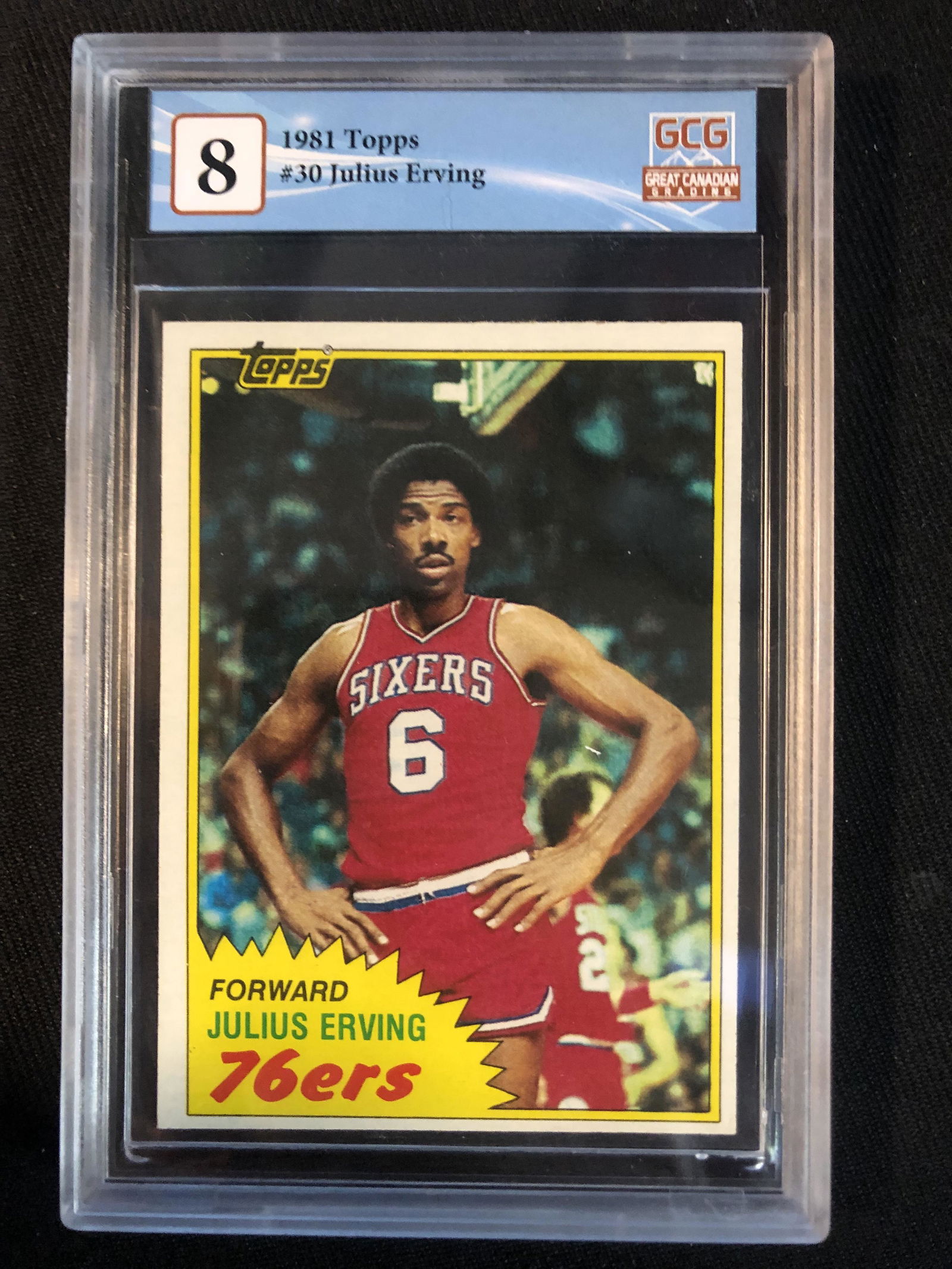 1981 TOPPS NO.30 JULIUS ERVING (GCG 8) (1 of 2)