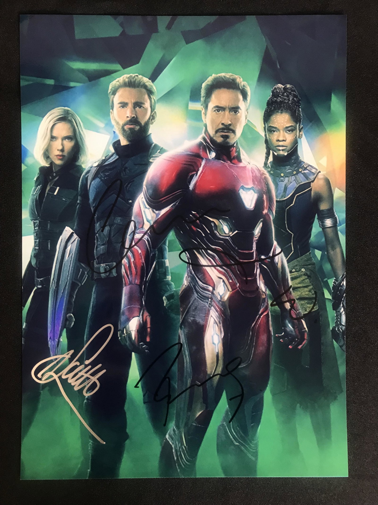 THE AVENGERS MULTI-SIGNED 8X10 PHOTO (RA COA): THE AVENGERS MULTI-SIGNED 8X10 PHOTO (RA COA)