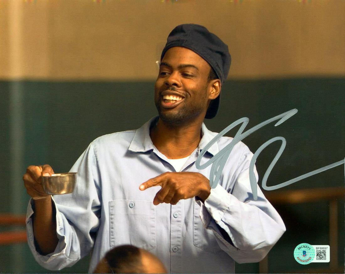 CHRIS ROCK SIGNED THE LONGEST YARD 8 X 10 (BECKETT COA) (1 of 1)