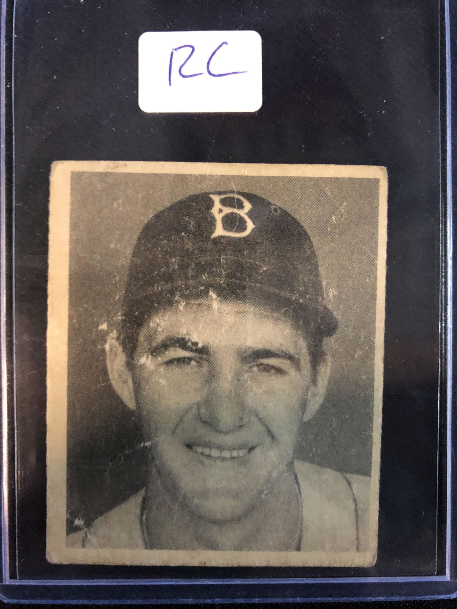 1949 BOWMAN BASEBALL NO.41 REX BARNEY ROOKIE CARD (1 of 2)