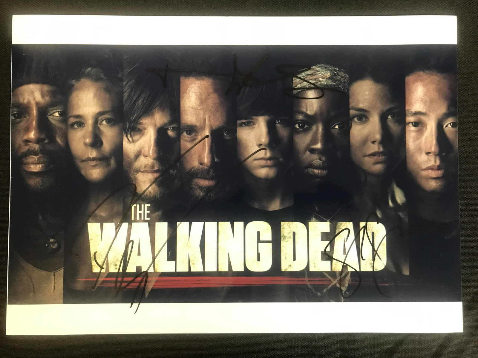 THE WALKING DEAD CAST SIGNED 8 X 10 (RA COA) (1 of 1)