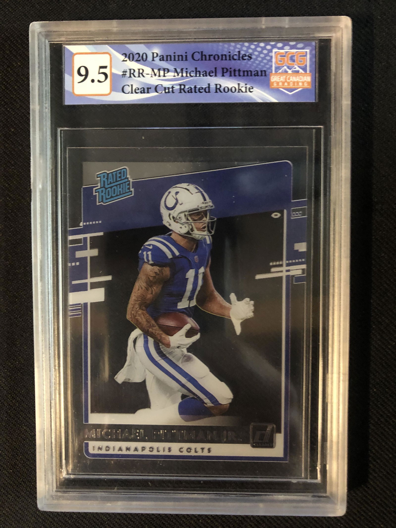 2020 PANINI CHRONICLES MICHAEL PITMAN JR CLEAR RATED ROOKIE (GCG 9.5) (1 of 1)