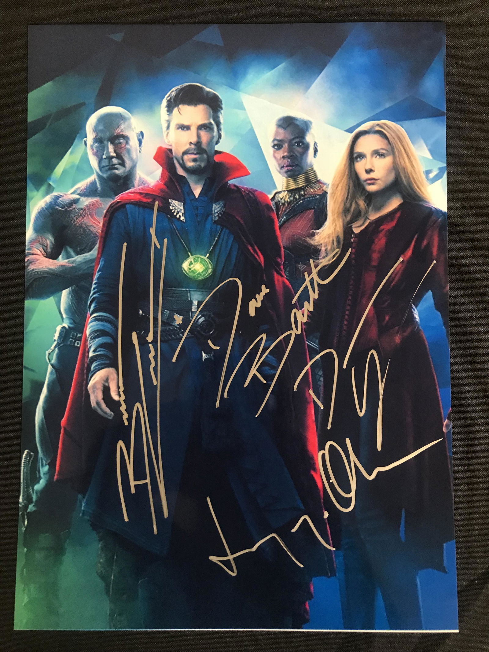 DR. STRANGE CAST SIGNED 8 X 10 (RA COA) (1 of 2)