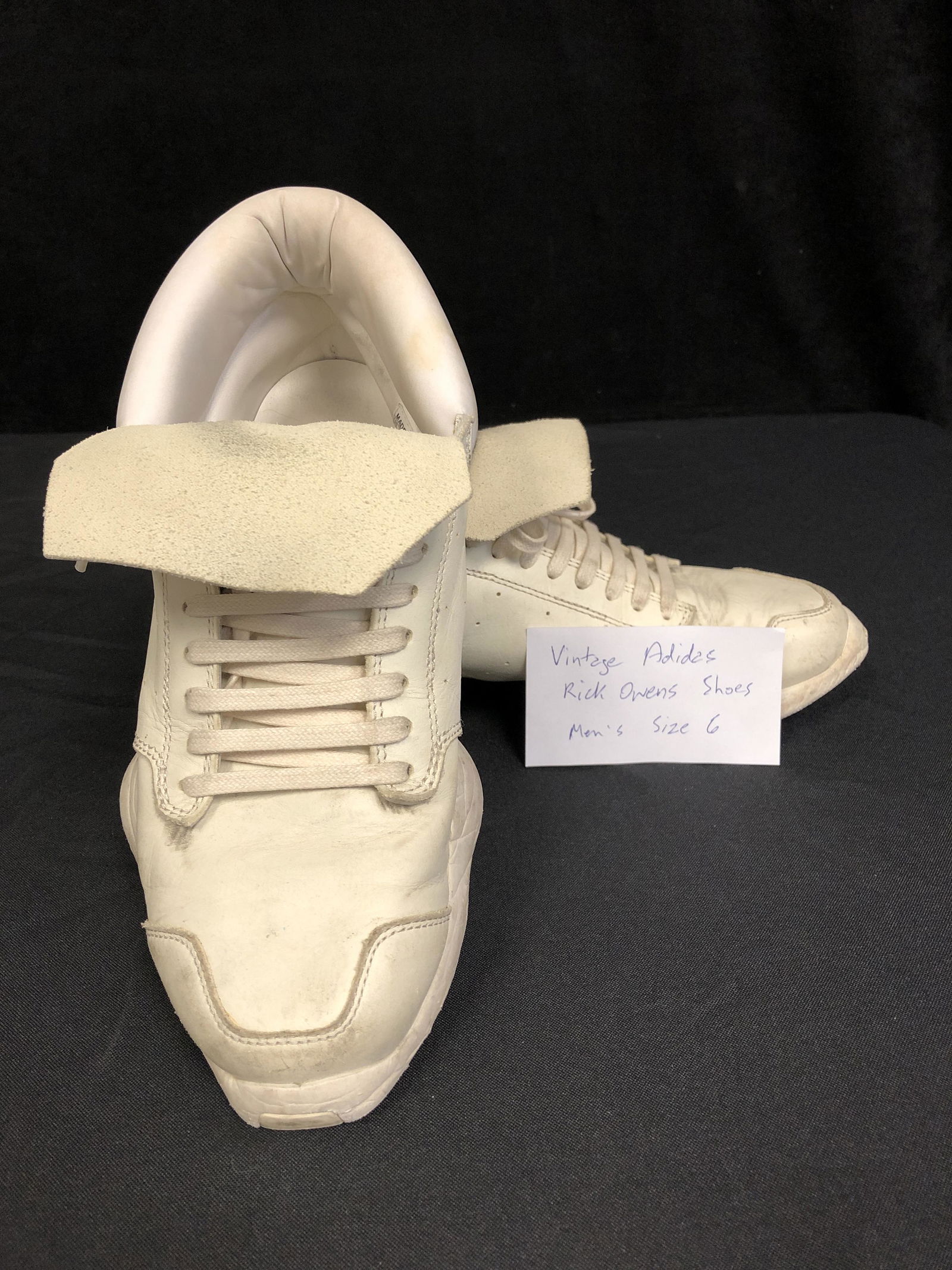 VINTAGE MENS ADIDAS RICK OWENS SHOES SIZE 6 (1 of 4)