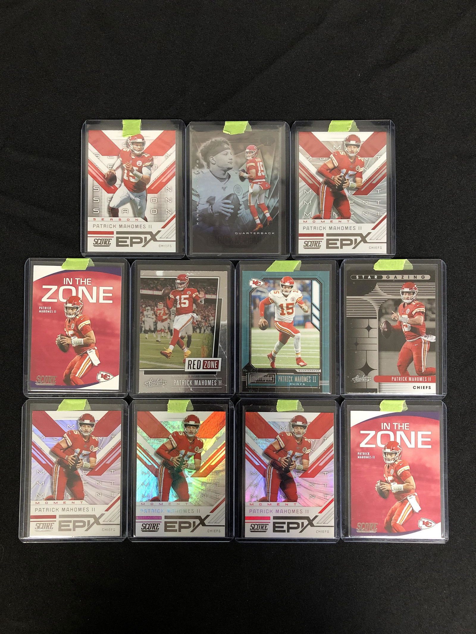 PATRICK MAHOMES FOOTBALL TRADING CARD LOT (1 of 1)