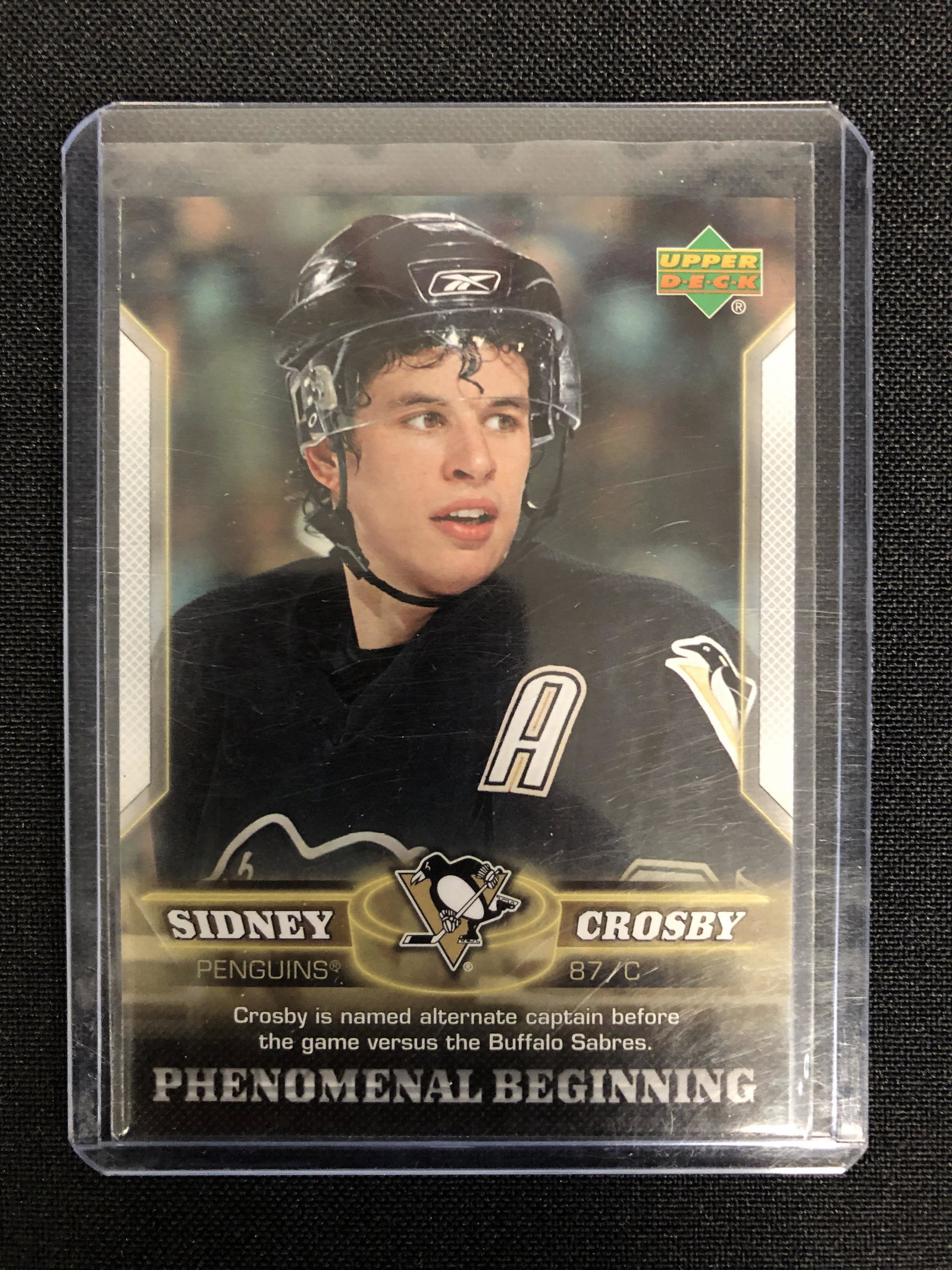 2006 UPPER DECK PHENOMENAL BEGINNINGS SIDNEY CROSBY (1 of 2)
