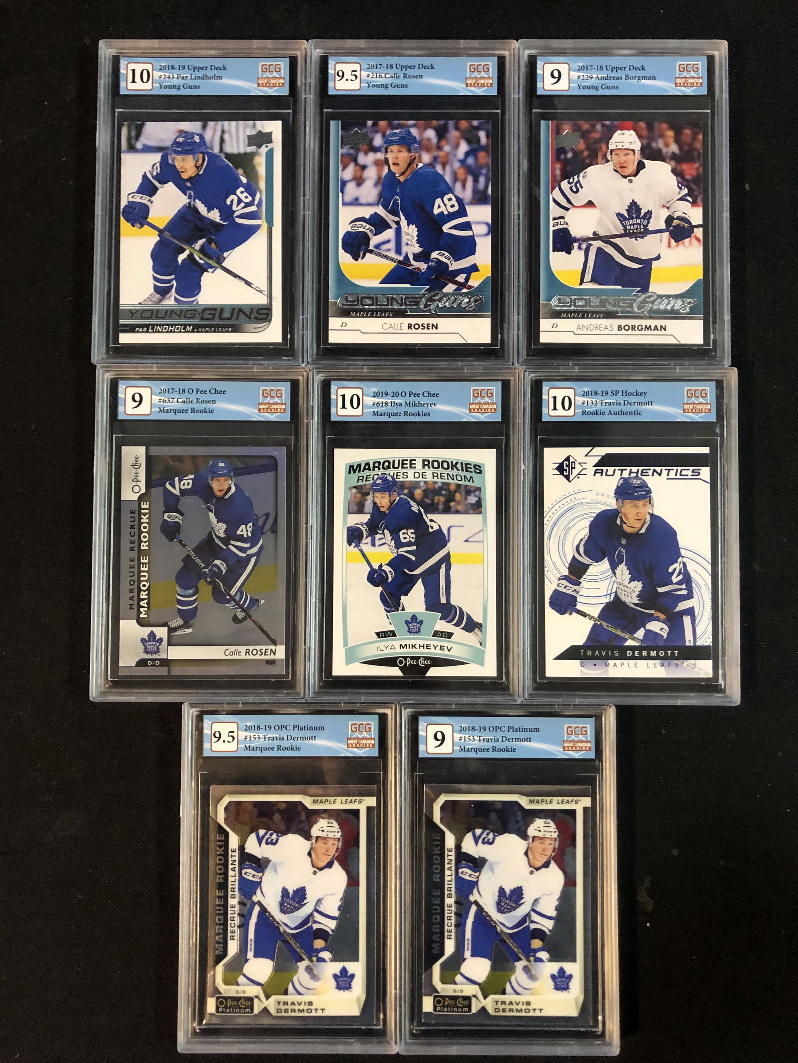 HIGH GRADE TORONTO MAPLE LEAFS HOCKEY CARD LOT (1 of 1)