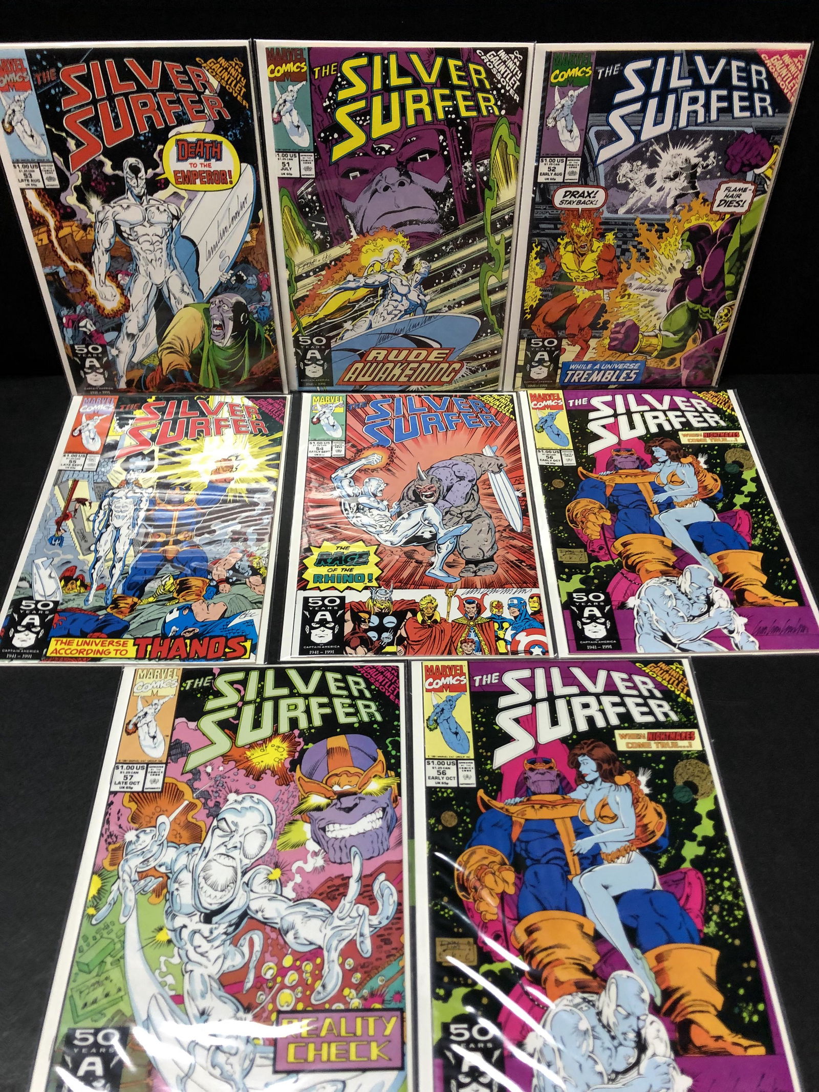 MARVEL COMICS SILVER SURFER COMIC BOOK LOT (1 of 1)