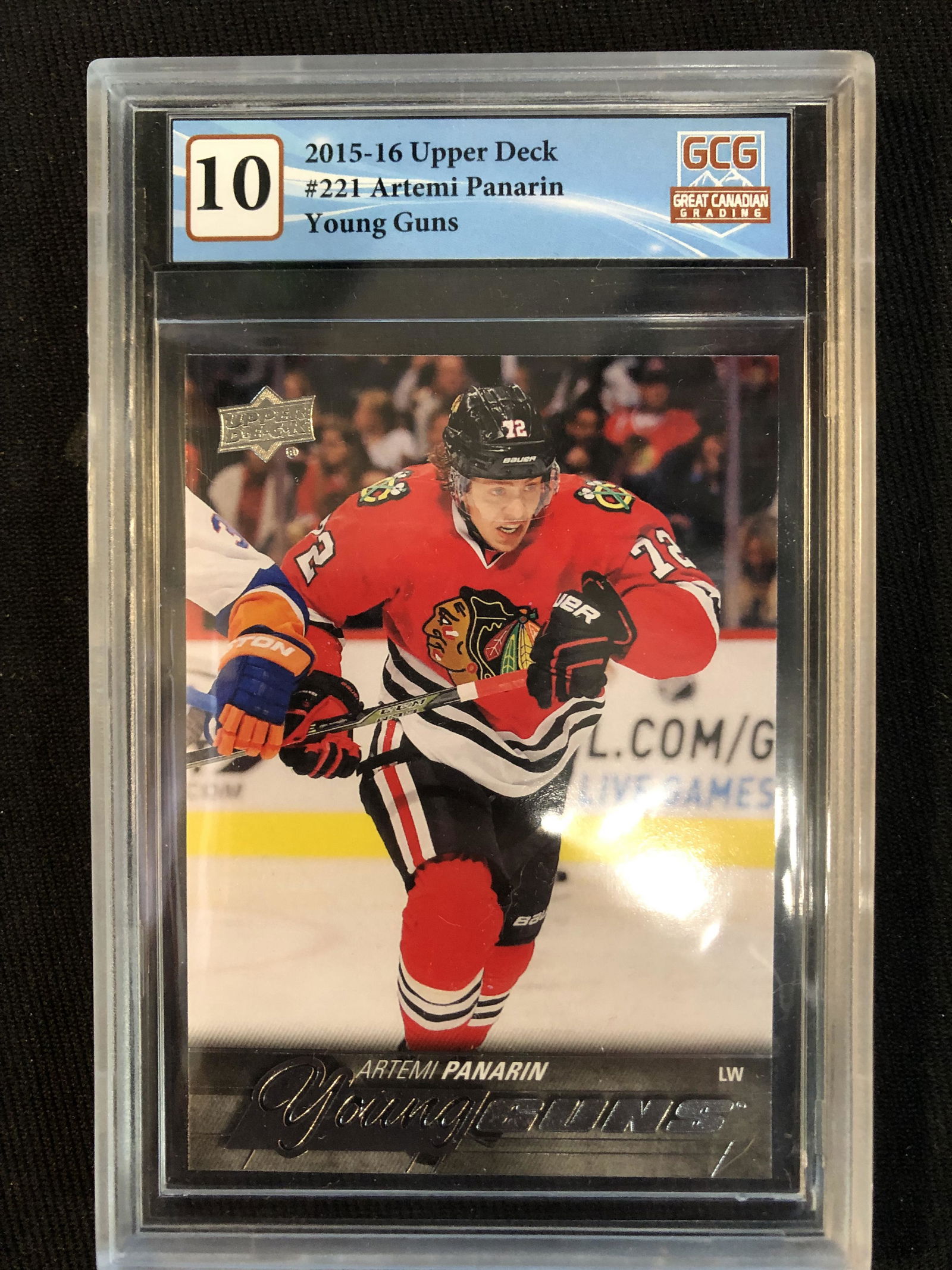 2015-16 UPPER DECK ARTEMI PANARIN YOUNG GUNS RC (GCG 10) (1 of 2)