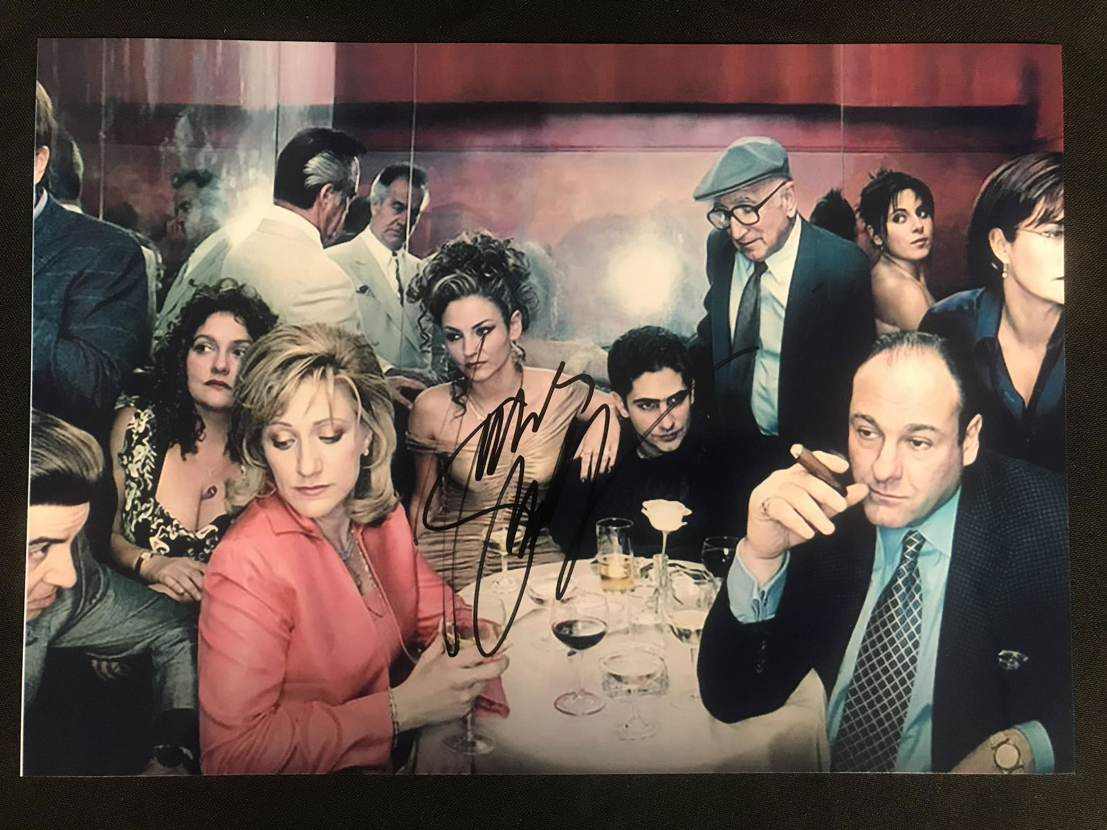 JAMES GANDOLFINI SIGNED SORANOS 8 X 10 (RA COA) (1 of 2)