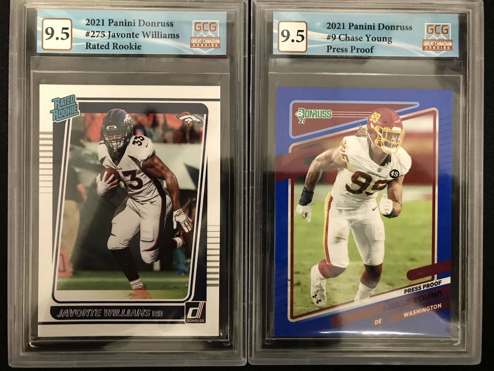 NFL HIGH GRADE ROOKIE CARD LOT (GCG 9.5) (1 of 1)