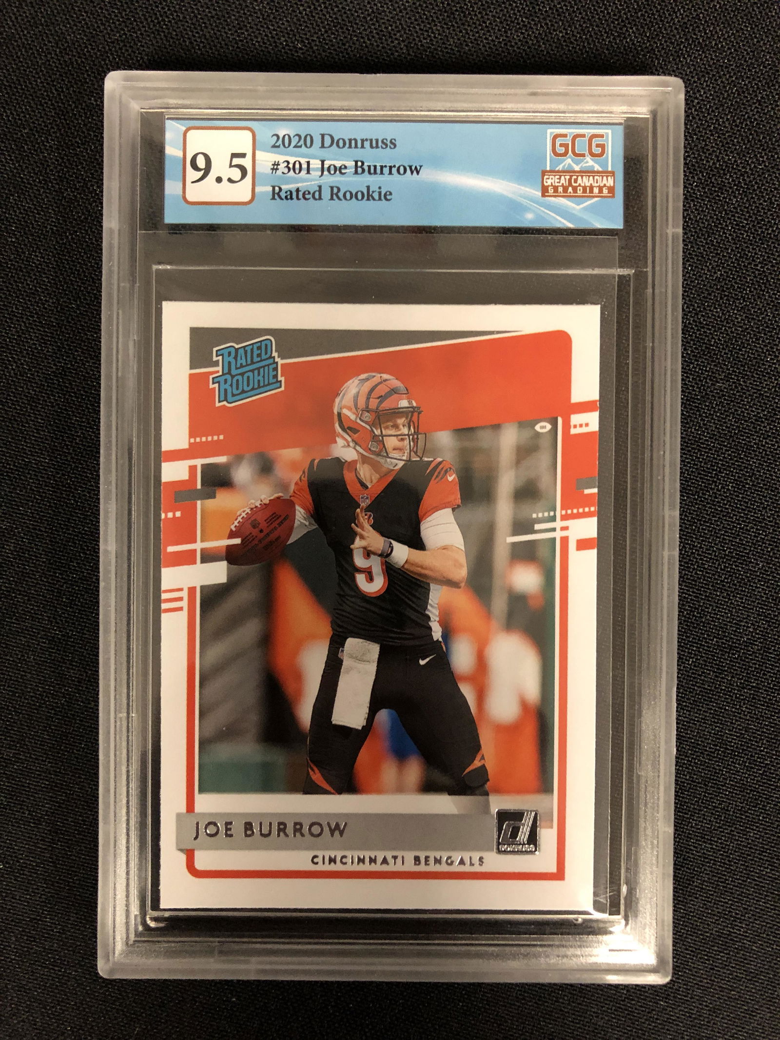 2020 DONRUSS JOE BURROW RATED ROOKIE (GCG 9.5) (1 of 2)