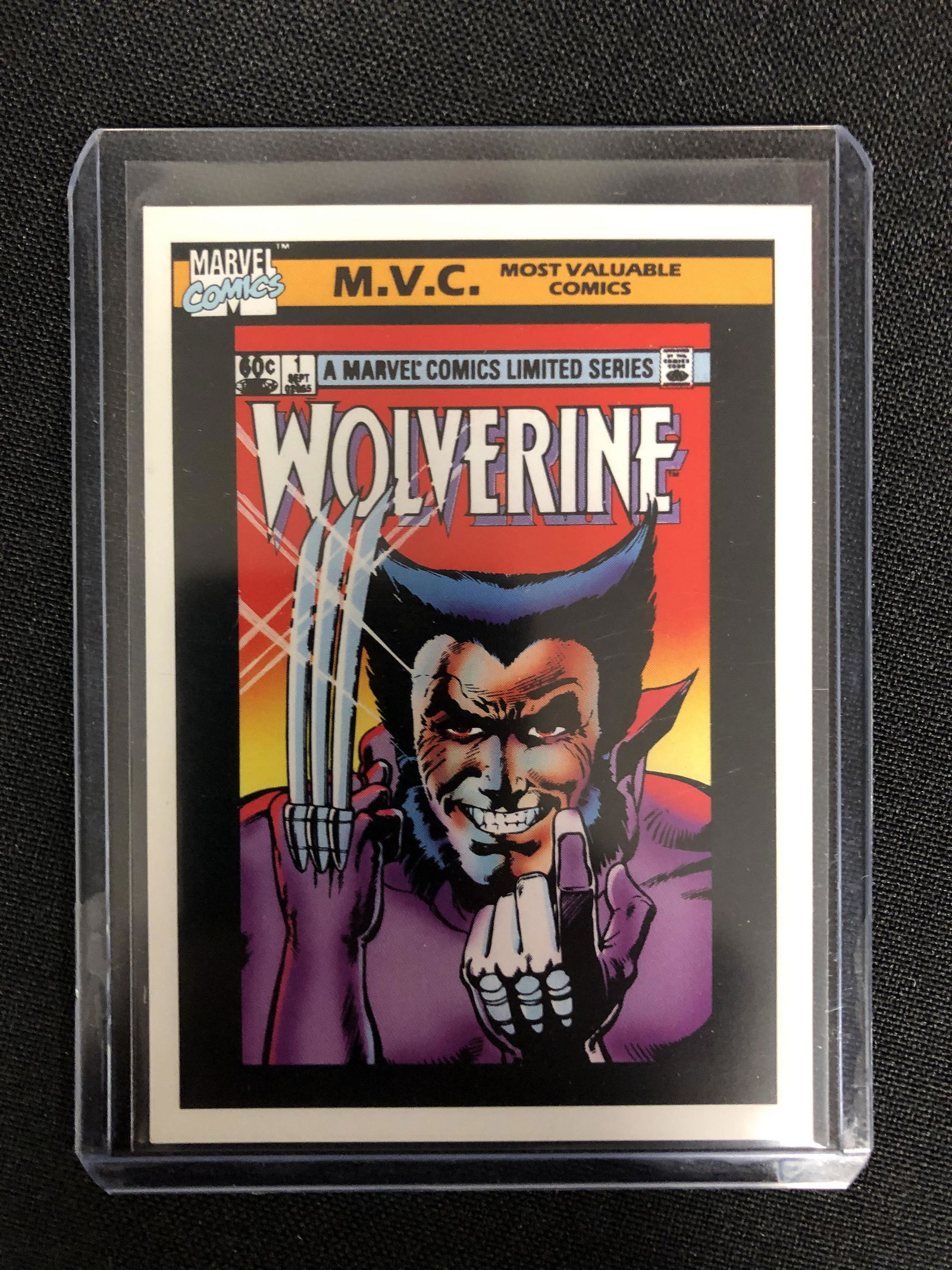 1990 MARVEL IMPEL WOLVERINE MVC TRADING CARD: 1990 MARVEL IMPEL WOLVERINE MVC TRADING CARD