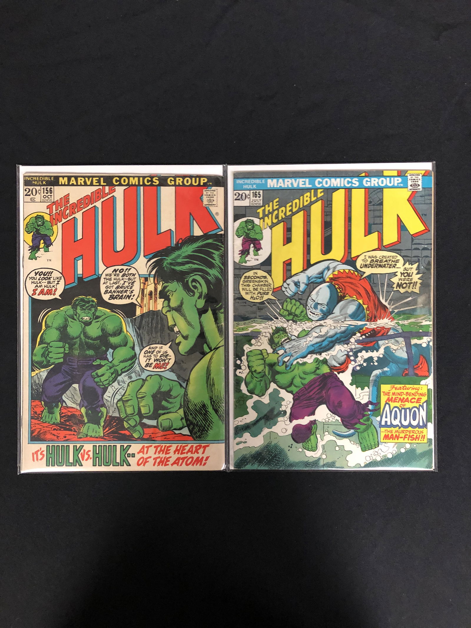 MARVEL COMICS THE INCREDIBLE HULK COMIC LOT 156,165 (1 of 1)
