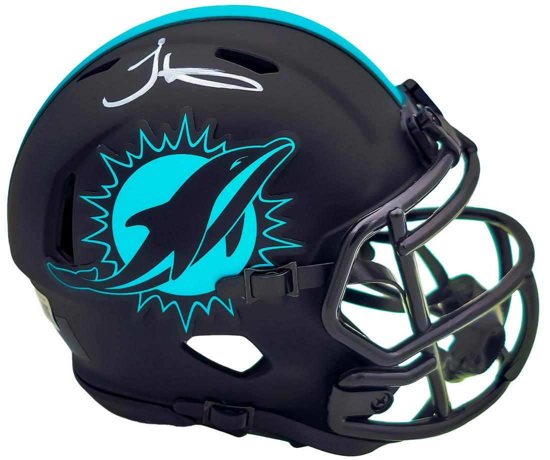 TYREEK HILL SIGNED MIAMI DOLPHINS MINI HELMET (BECKETT COA) (1 of 3)