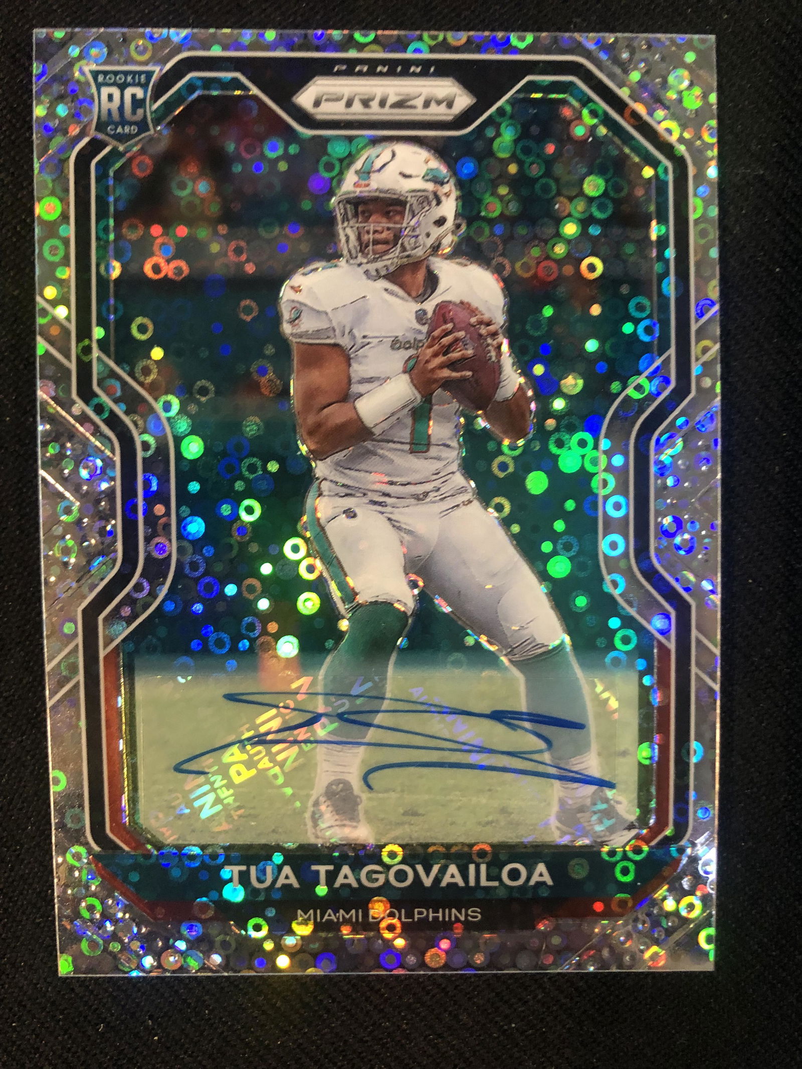 2020 PANINI PRIZM TUA TAGOLVAILOA ROOKIE PRIZM AUTO (1 of 2)
