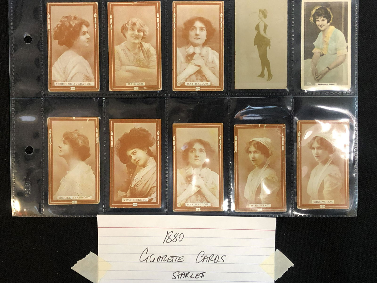 1880 COMPLETE SET CIGARETTE CARDS (STARLETTE) (1 of 1)