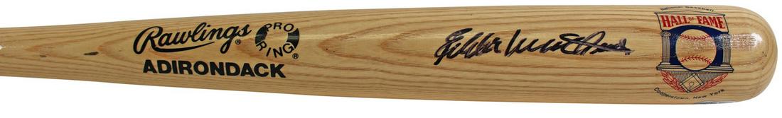 Braves Eddie Mathews Signed Rawlings Adirondack Hall Of Fame Bat (Beckett) (1 of 3)