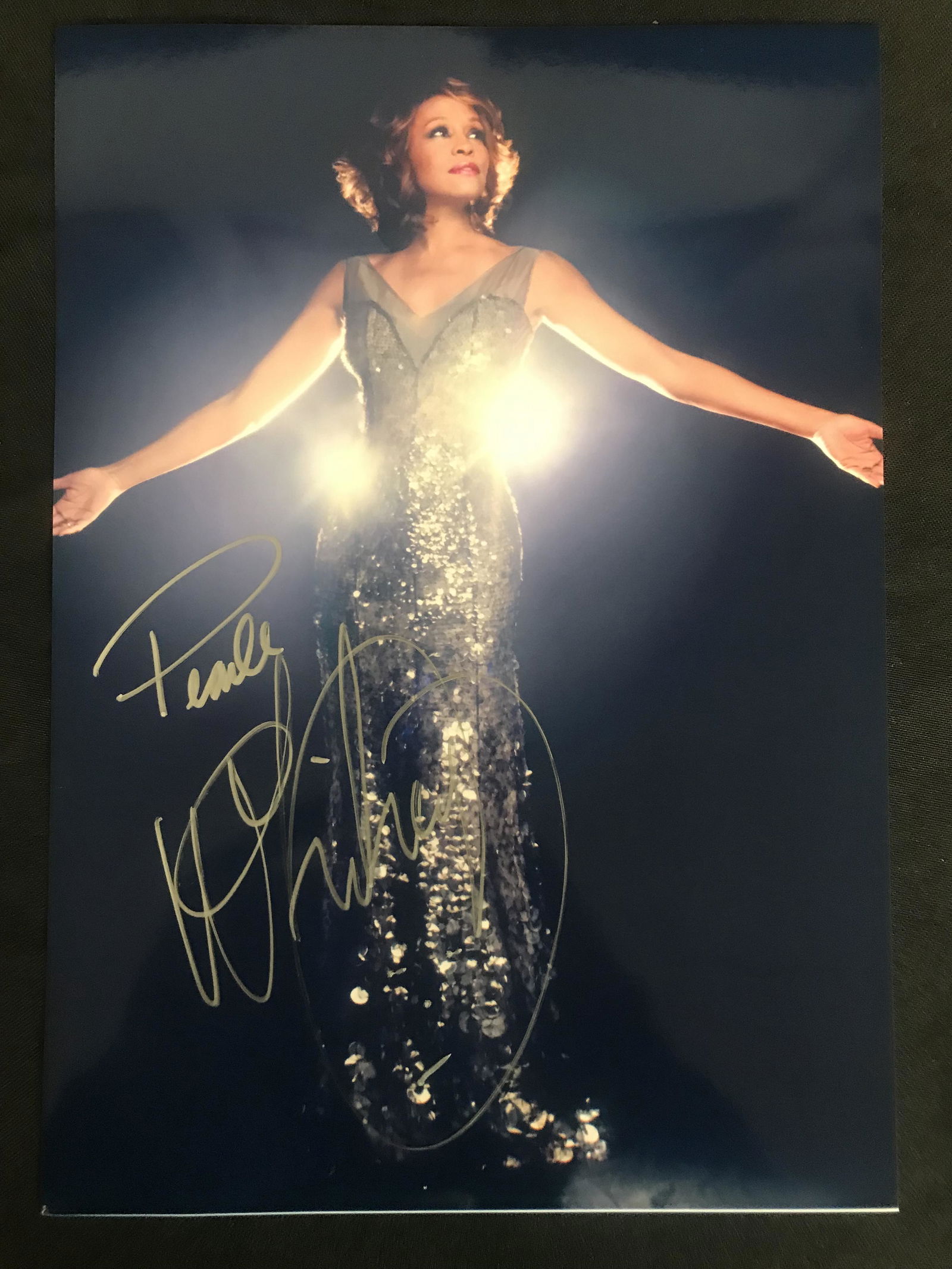 WHITNEY HOUSTON SIGNED 8 X 10 (RA COA) (1 of 2)