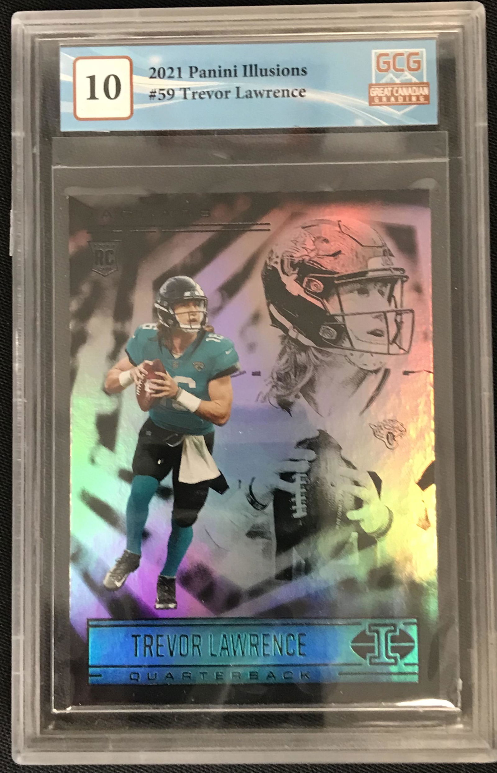 2021 PANINI ILLUSIONS TREVOR LAWRENCE RC (GCG 10) (1 of 2)