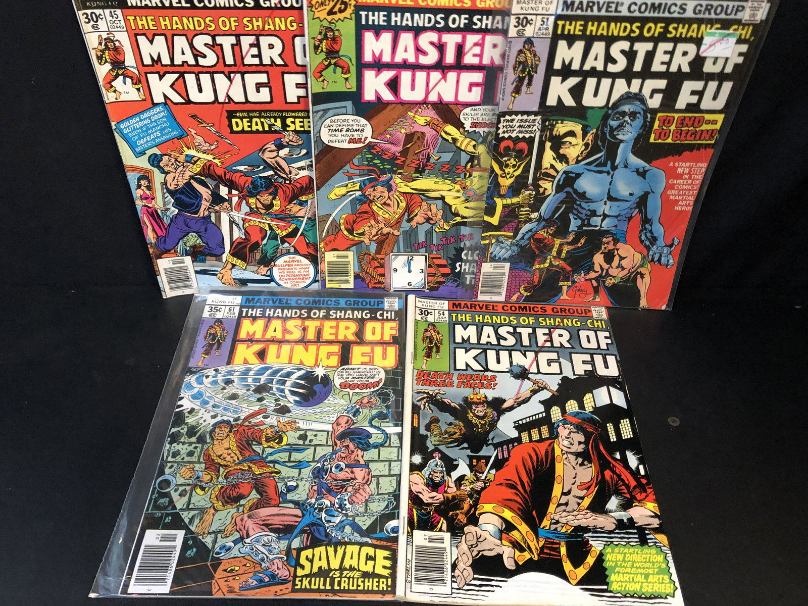 MARVEL COMICS MASTERS OF KUNG FU COMIC BOOK LOT (1 of 1)