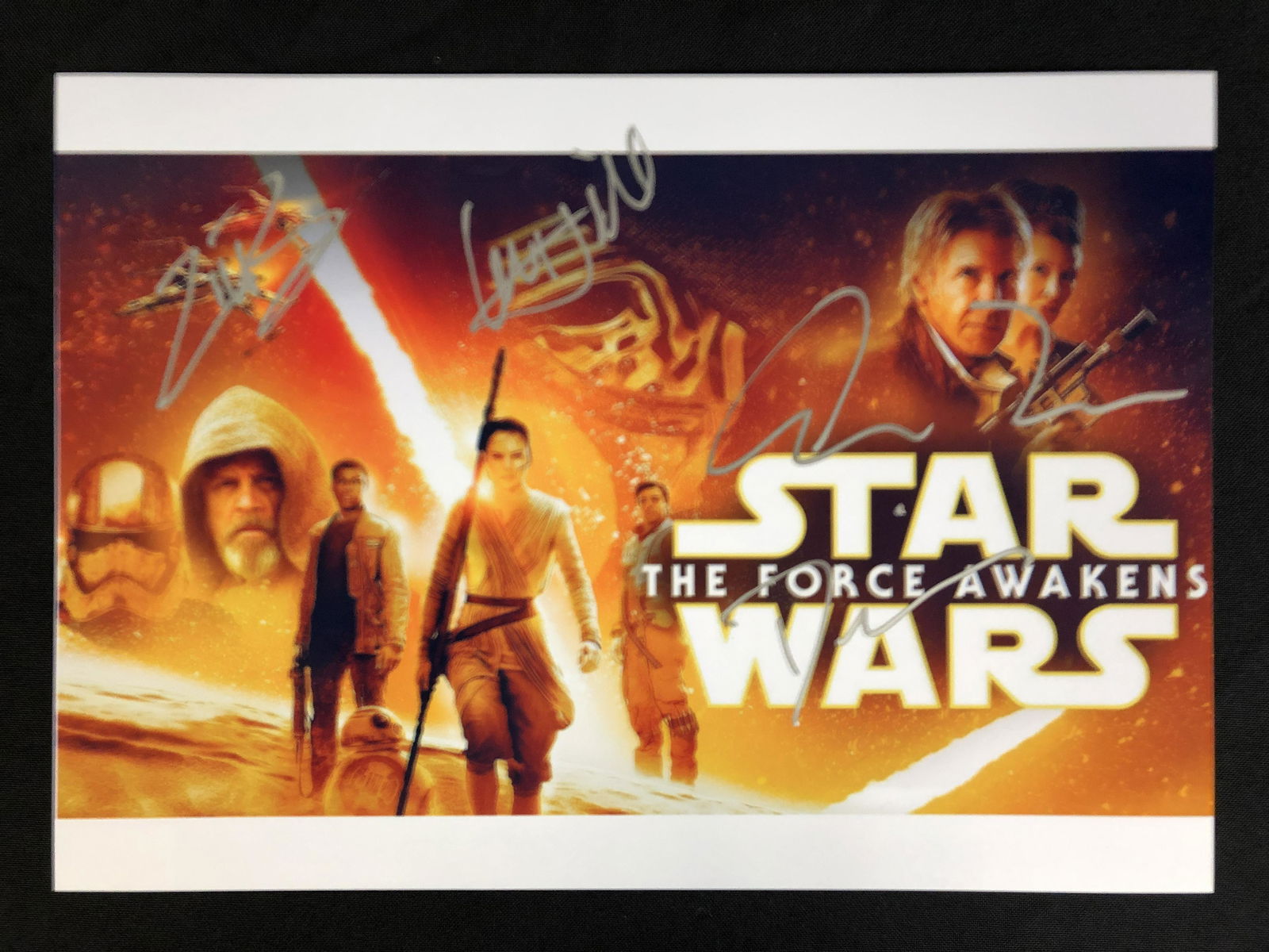 STAR WARS THE FORCE AWAKENS CAST SIGNED 8 X 10 (RA COA) (1 of 2)