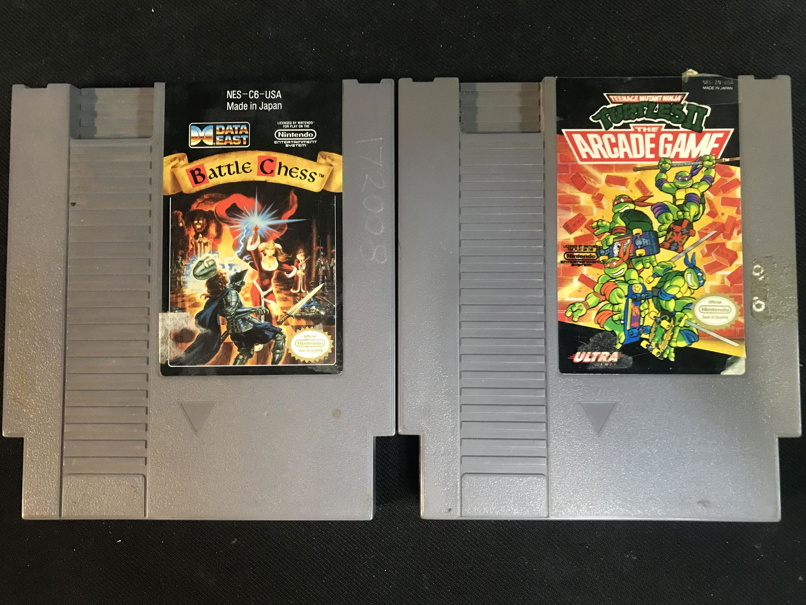 NINTENDO (NES) VIDEO GAME LOT BATTLE CHESS/TMNT (1 of 1)