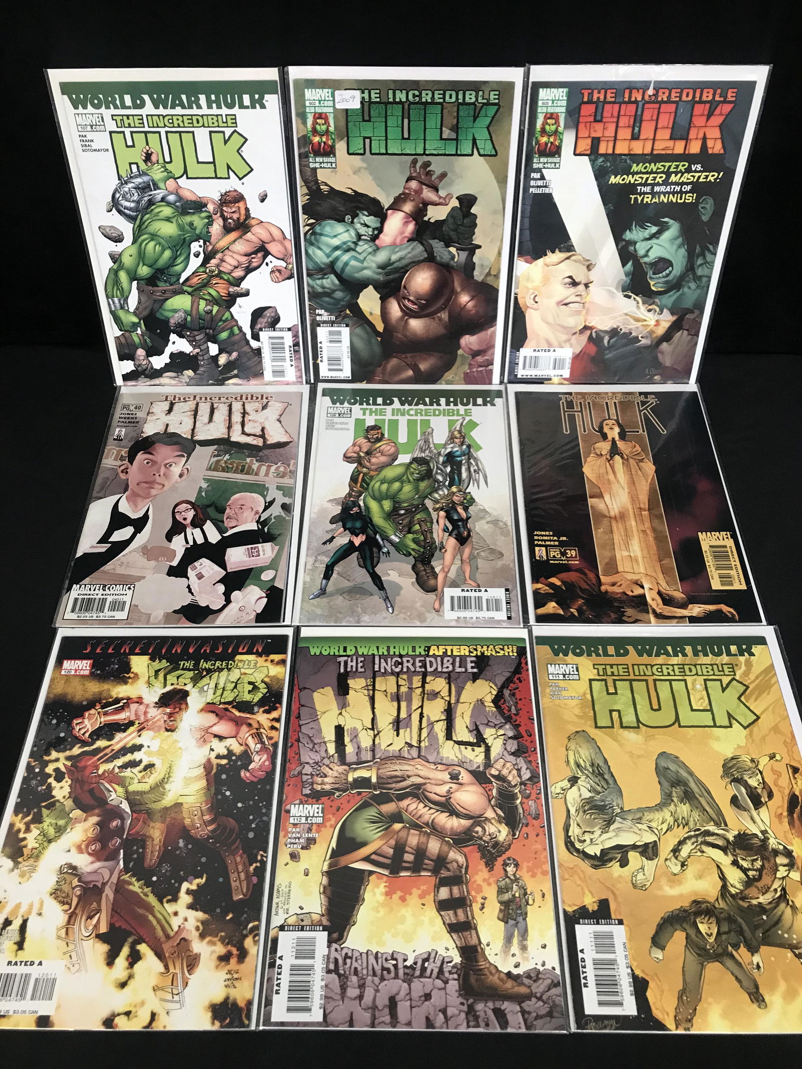 MARVEL COMICS INCREDIBLE HULK COMIC LOT (1 of 1)