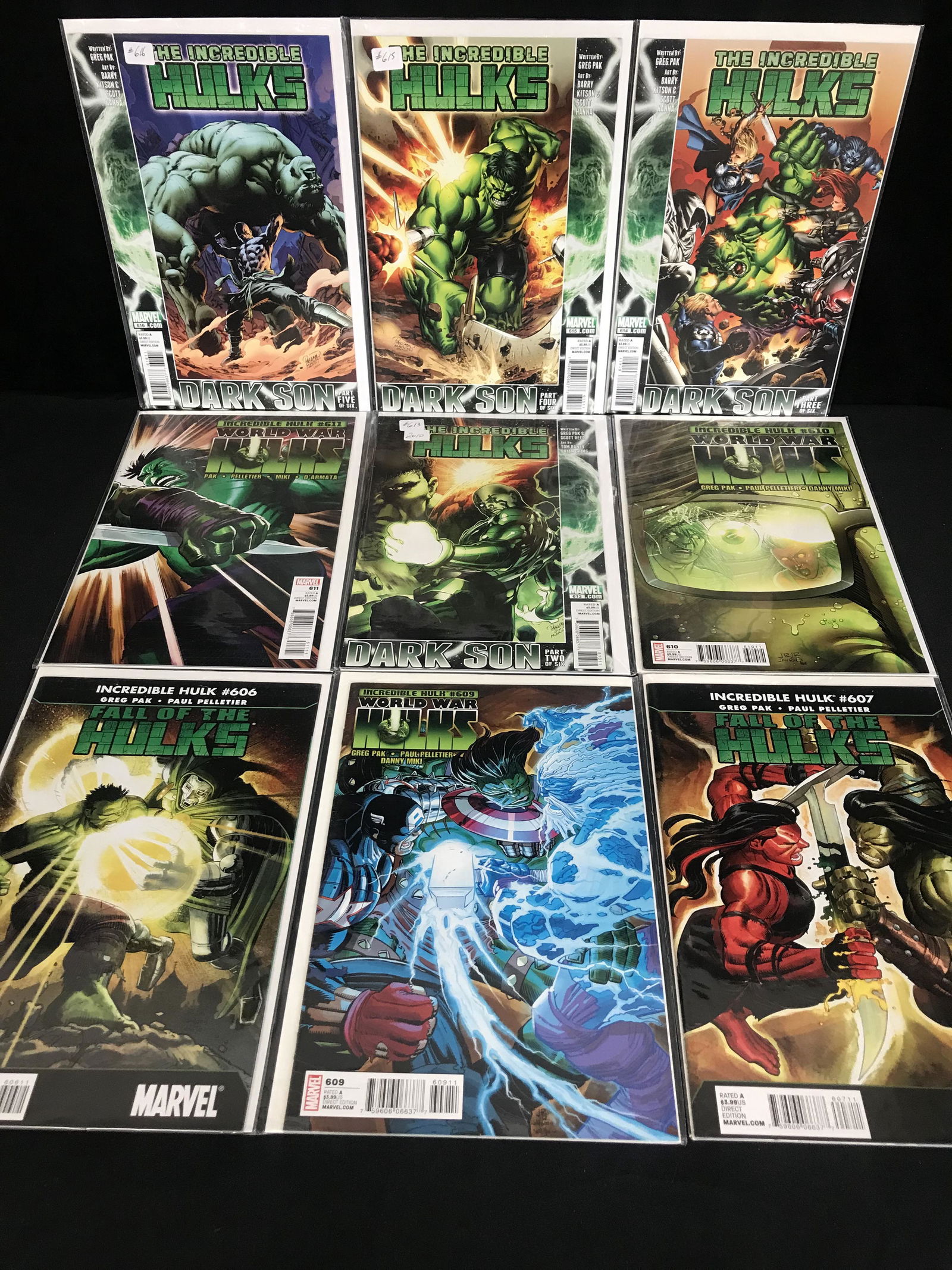 MARVEL COMICS INCREDIBLE HULK COMIC LOT (1 of 1)