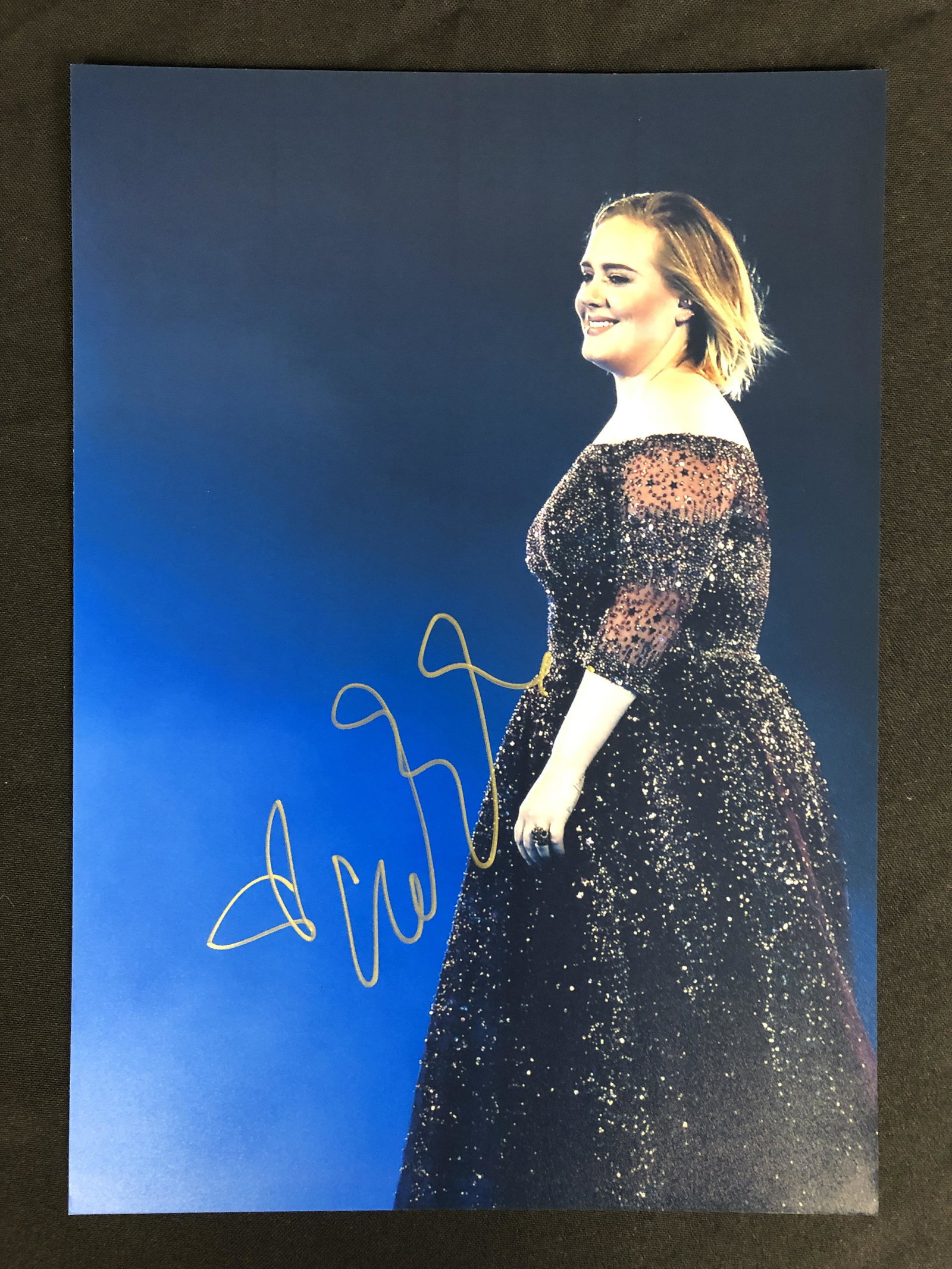 ADELLE SIGNED 8 X 10 (RA COA): ADELLE SIGNED 8 X 10 (RA COA)