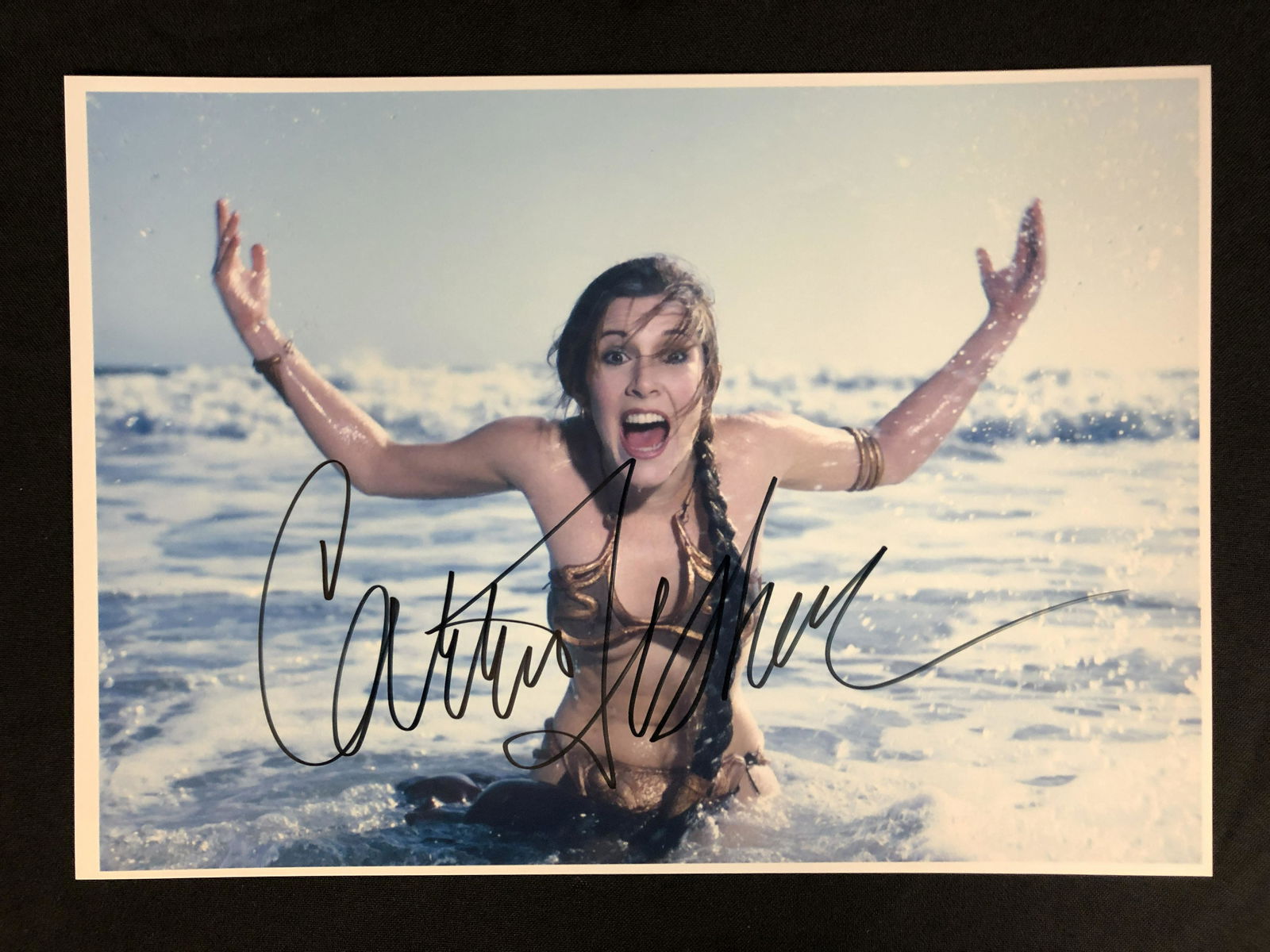 CARRIE FISHER SIGNED STAR WARS 8 X 10 (RA COA) (1 of 2)