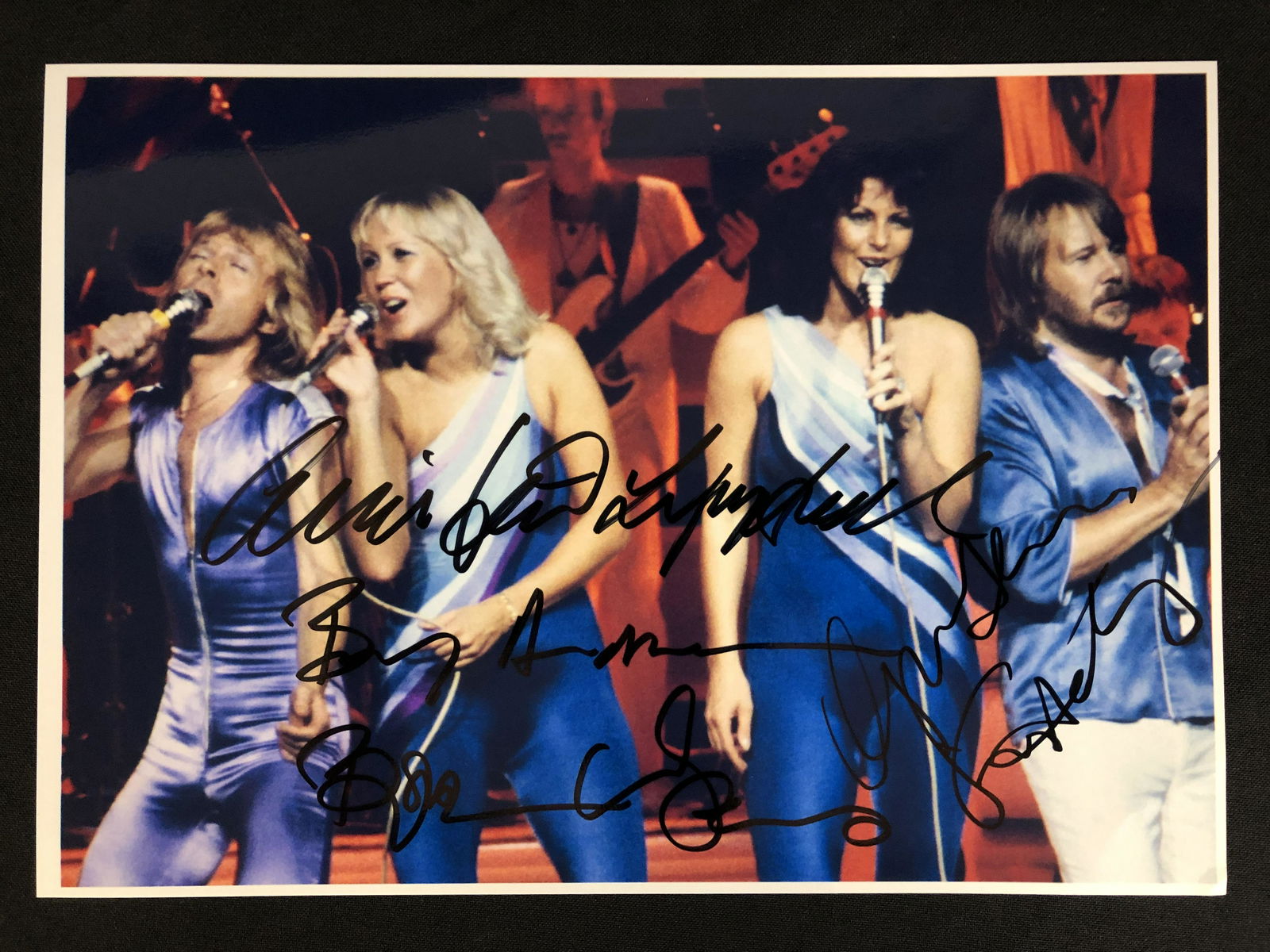 ABBA BAND SIGNED 8 X 10 (RA COA) (1 of 2)