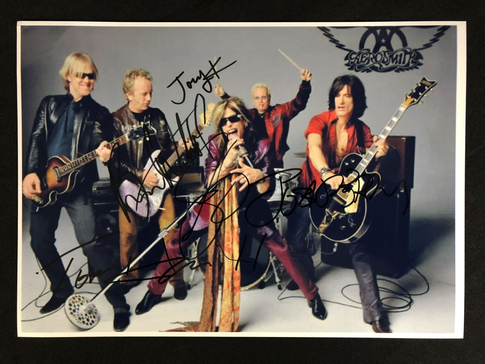 AEROSMITH BAND SIGNED 8 X 10 (RA COA) (1 of 2)