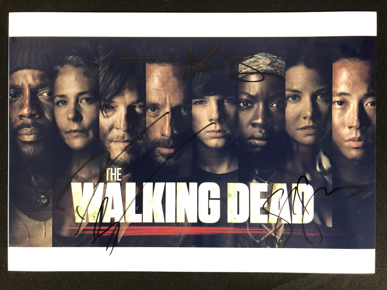 THE WALKING DEAD CAST SIGNED 8 X 10 (RA COA) (1 of 2)