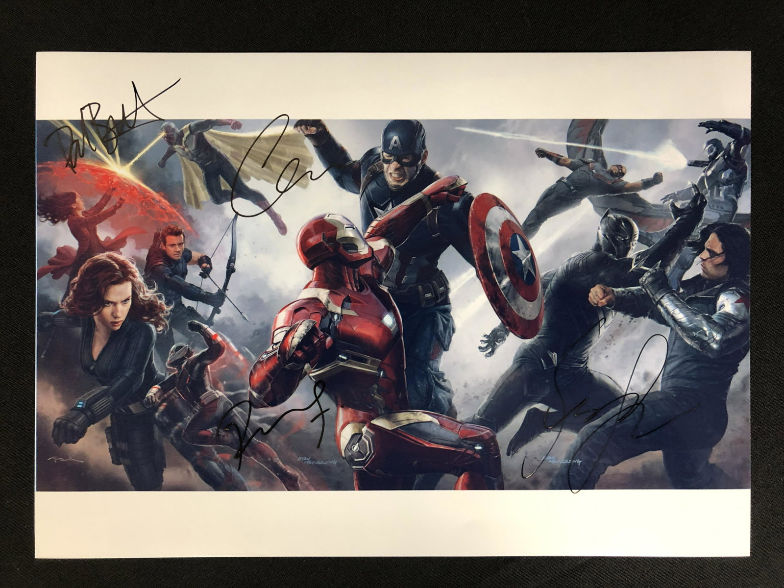 AVENGERS CAST SIGNED 8 X 10 (RA COA): AVENGERS CAST SIGNED 8 X 10 (RA COA)