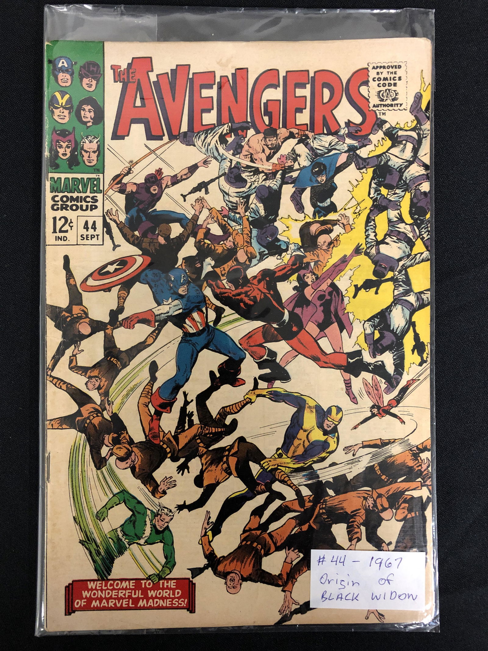 MARVEL COMICS THE AVENGERS #44 (BLACK WIDOW ORIGIN) (1 of 1)