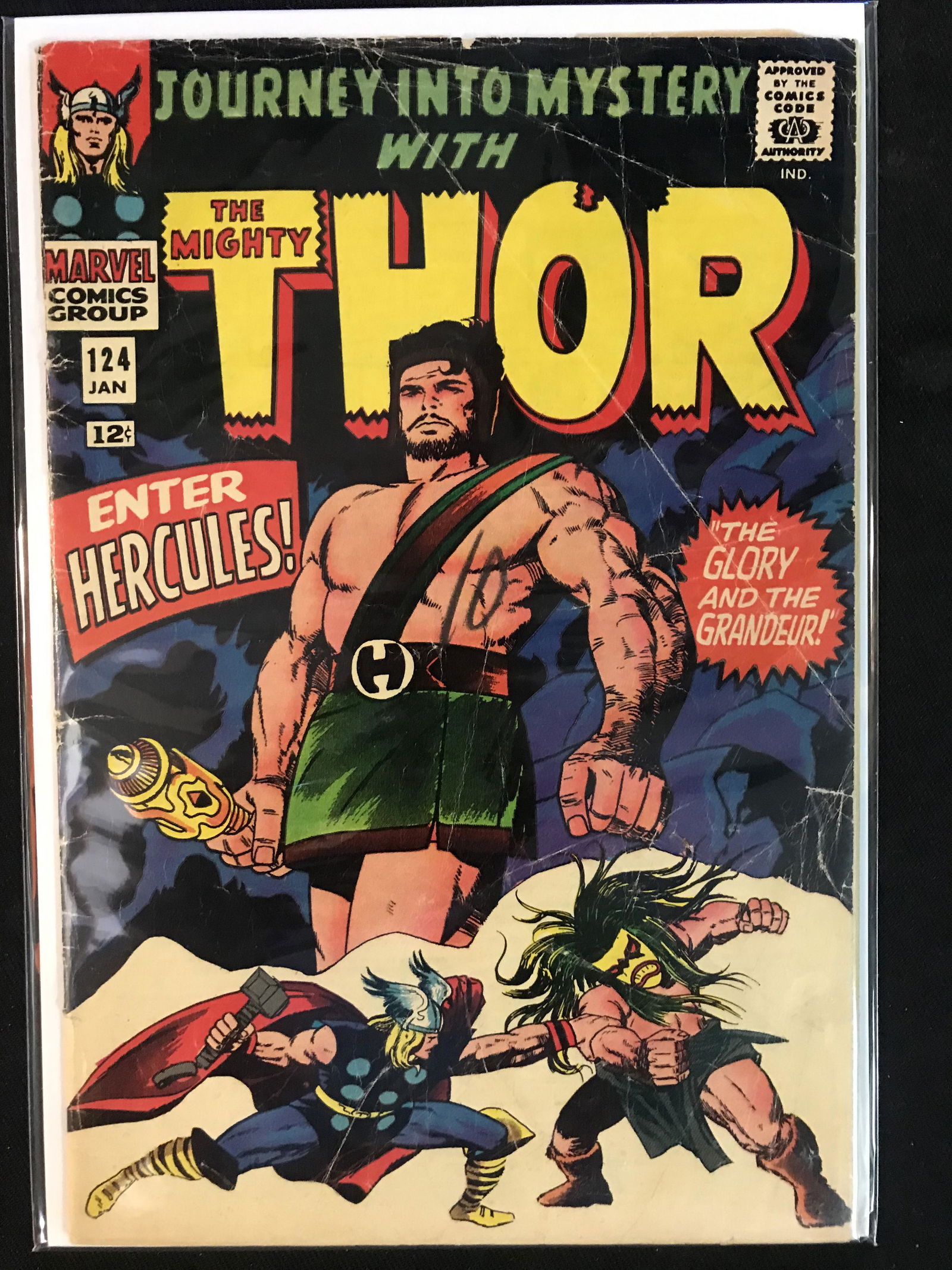 MARVEL COMICS JOURNEY INTO MYSTERY THE MIGHTY THOR #124 (1ST HERCULES) (1 of 1)