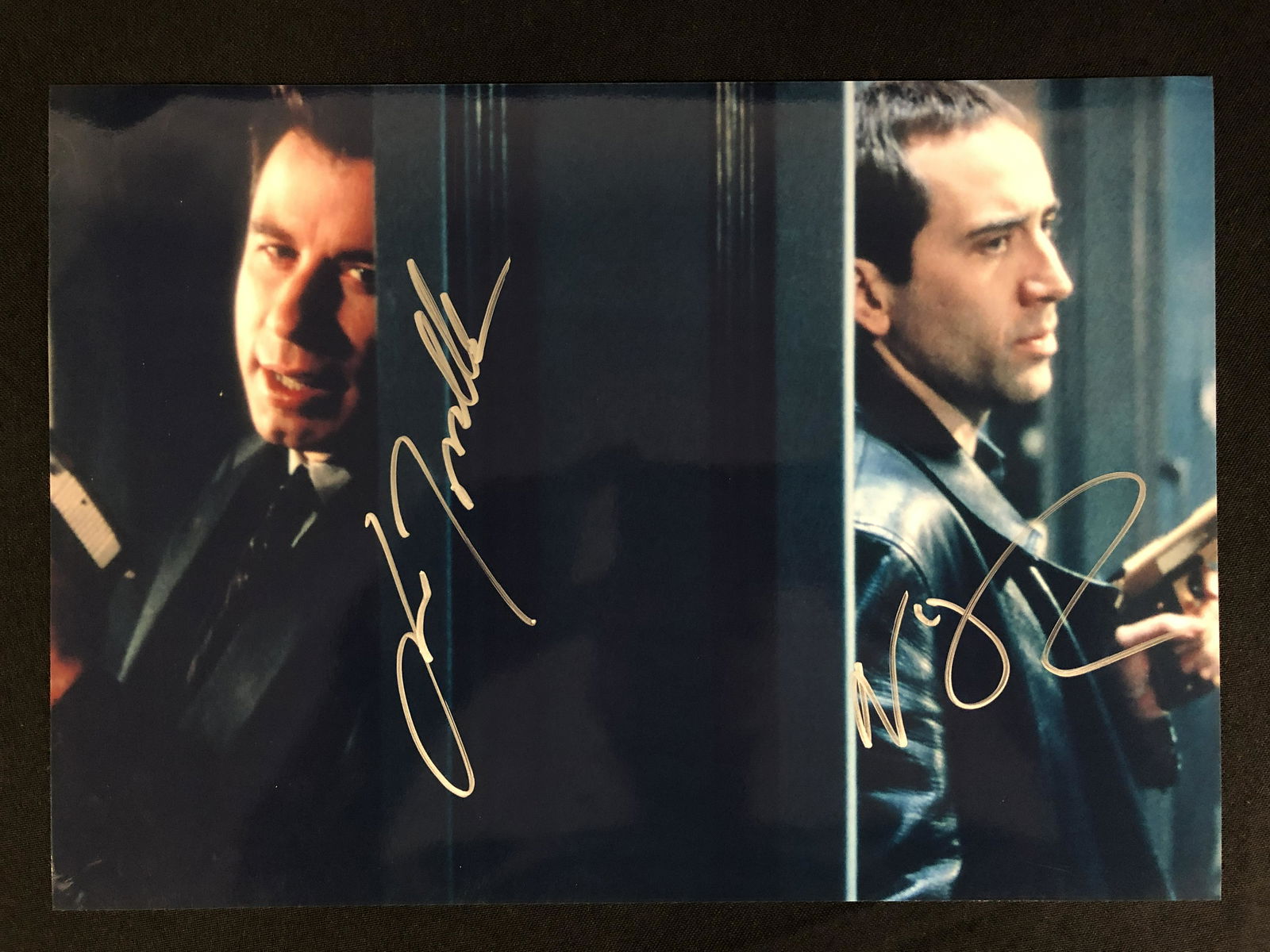 JOHN TRAVOLTA AND NICHOLAS CAGE SIGNED FACE OFF 8 X 10 (RA COA) (1 of 2)