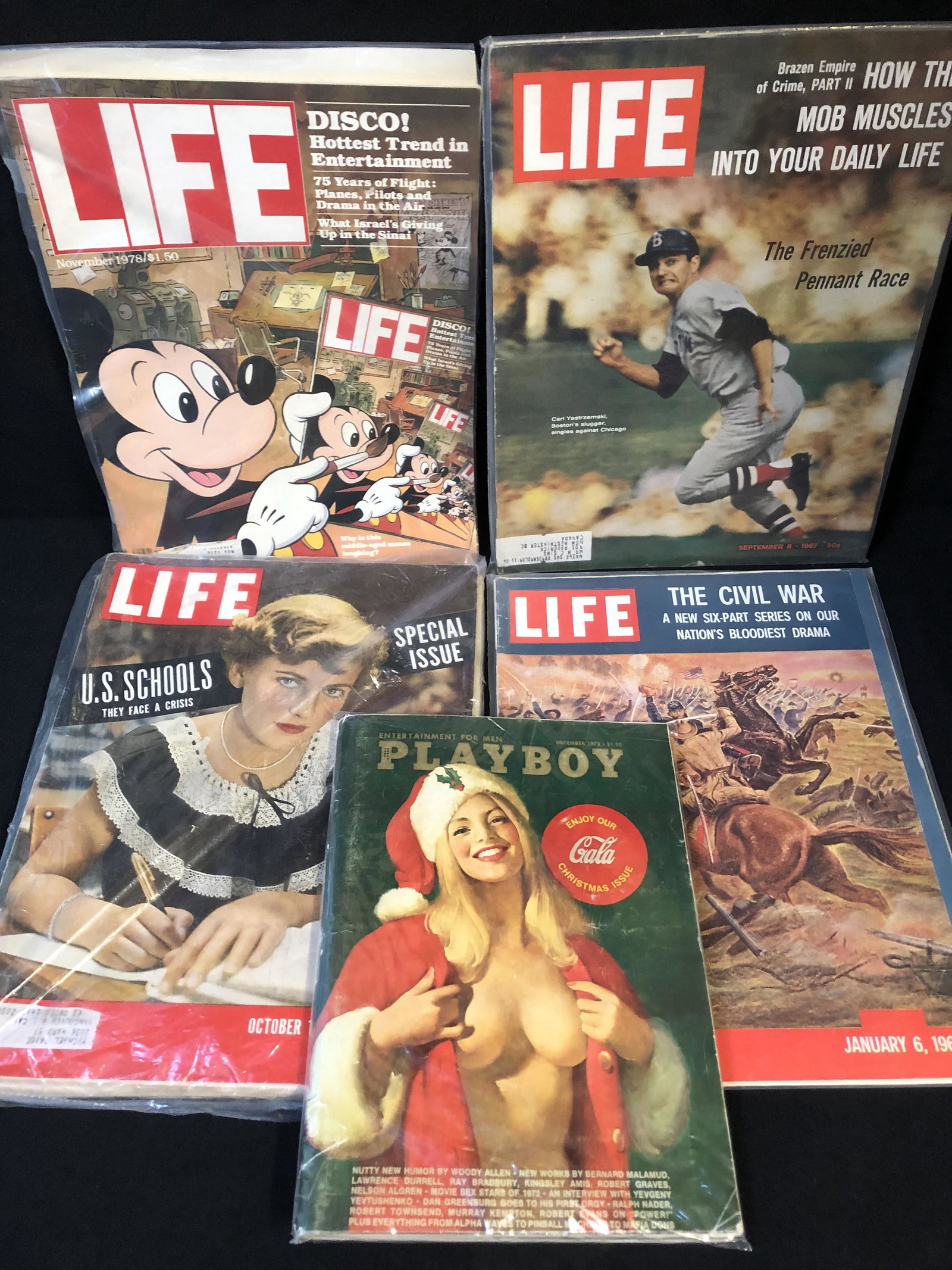 VINTAGE LIFE AND PLAYBOY MAGAZINE LOT: VINTAGE LIFE AND PLAYBOY MAGAZINE LOT
