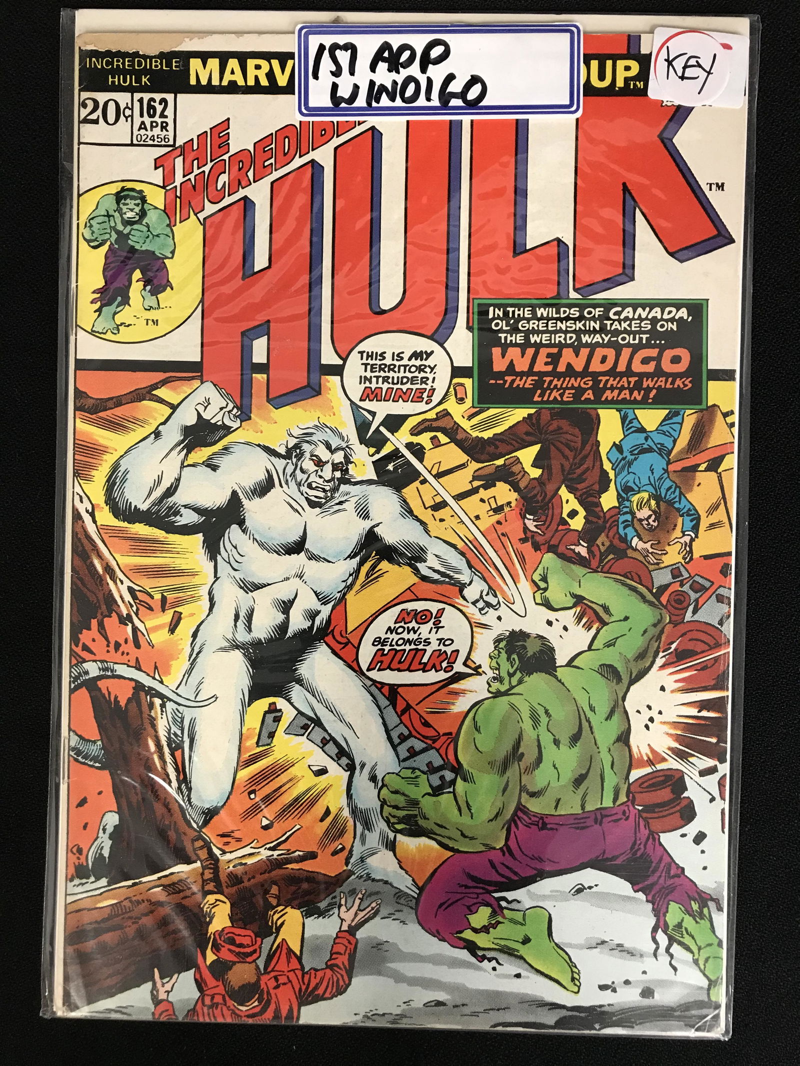 MARVEL COMICS THE INCREDIBLE HULK #162 (1 of 1)