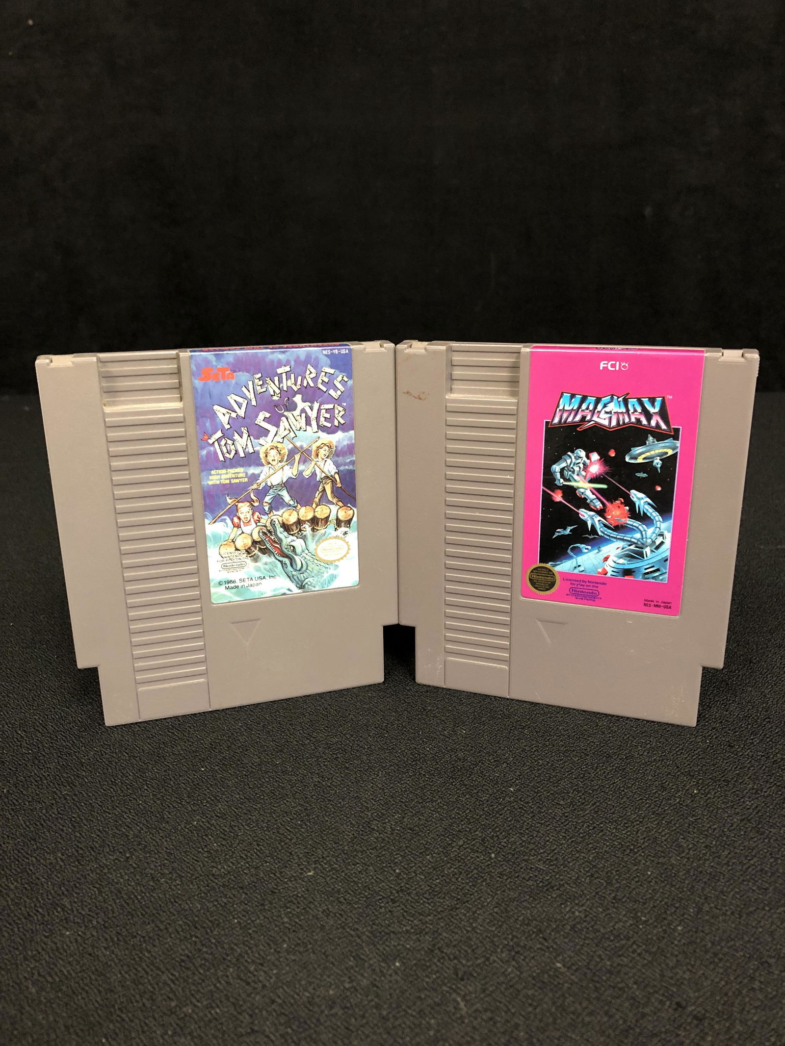 NINTENDO (NES) VIDEO GAME LOT (TOM SAWYER/MAG MAX) (1 of 1)