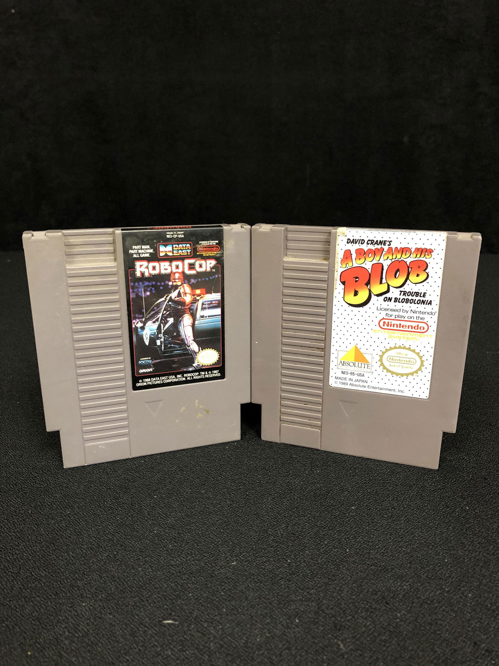 NINTENDO (NES) VIDEO GAME LOT (BLOB/ROBOCOP) (1 of 1)