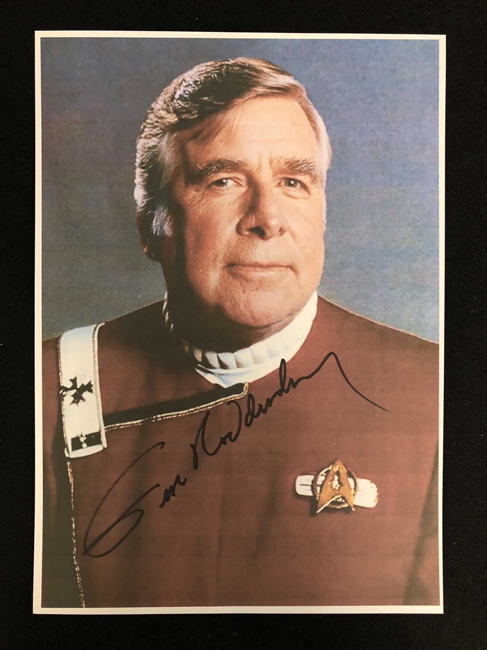 GENE RODDENBERRY SIGNED STAR TREK 8 X 10 (RA COA) (1 of 2)