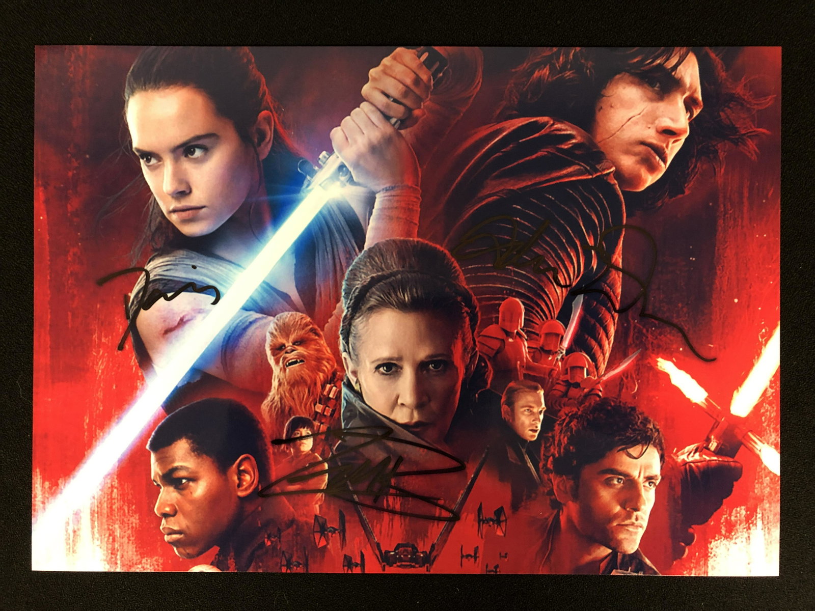 STAR WARS CAST SIGNED 8 X 10 (RA COA): STAR WARS CAST SIGNED 8 X 10 (RA COA)