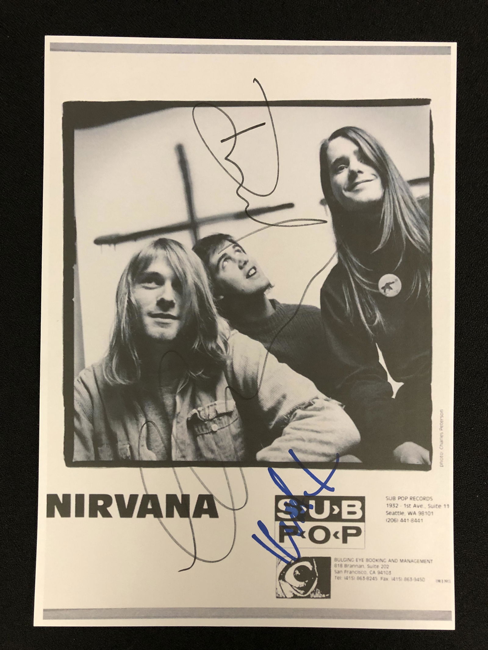 NIRVANA BAND SIGNED 8 X 10 (RA COA) (1 of 2)