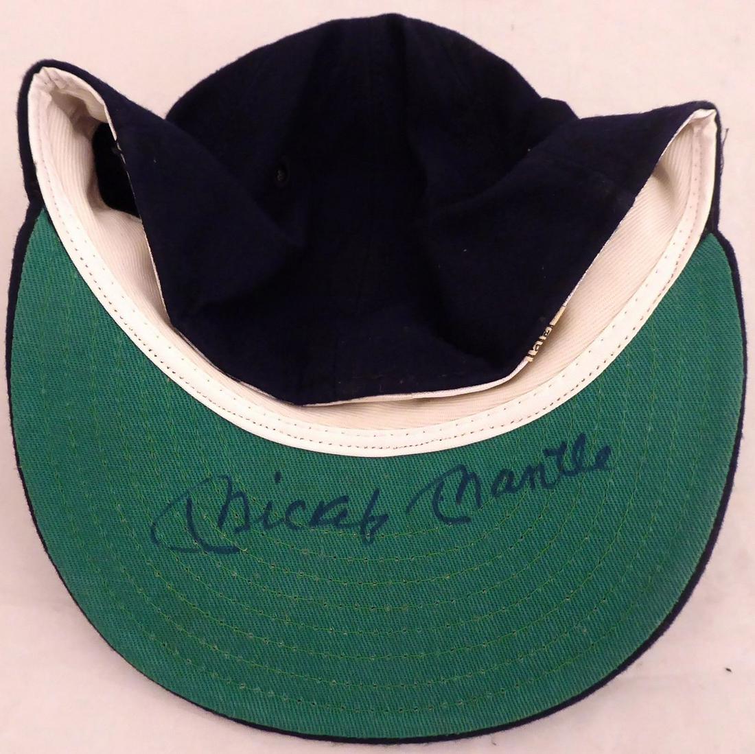 MICKEY MANTLE SIGNED NY YANKEES BASEBALL CAP (PSA LOA) (1 of 5)