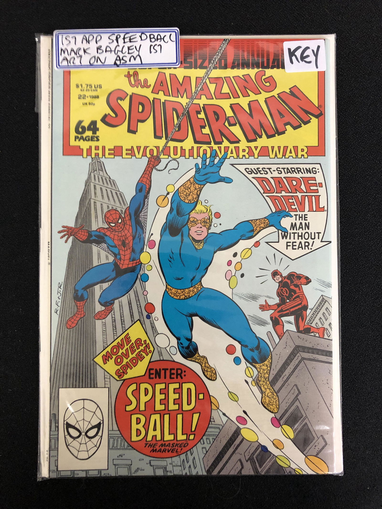MARVEL COMICS THE AMAZING SPIDER-MAN #1( FIRST SPEEDBALL) (1 of 1)