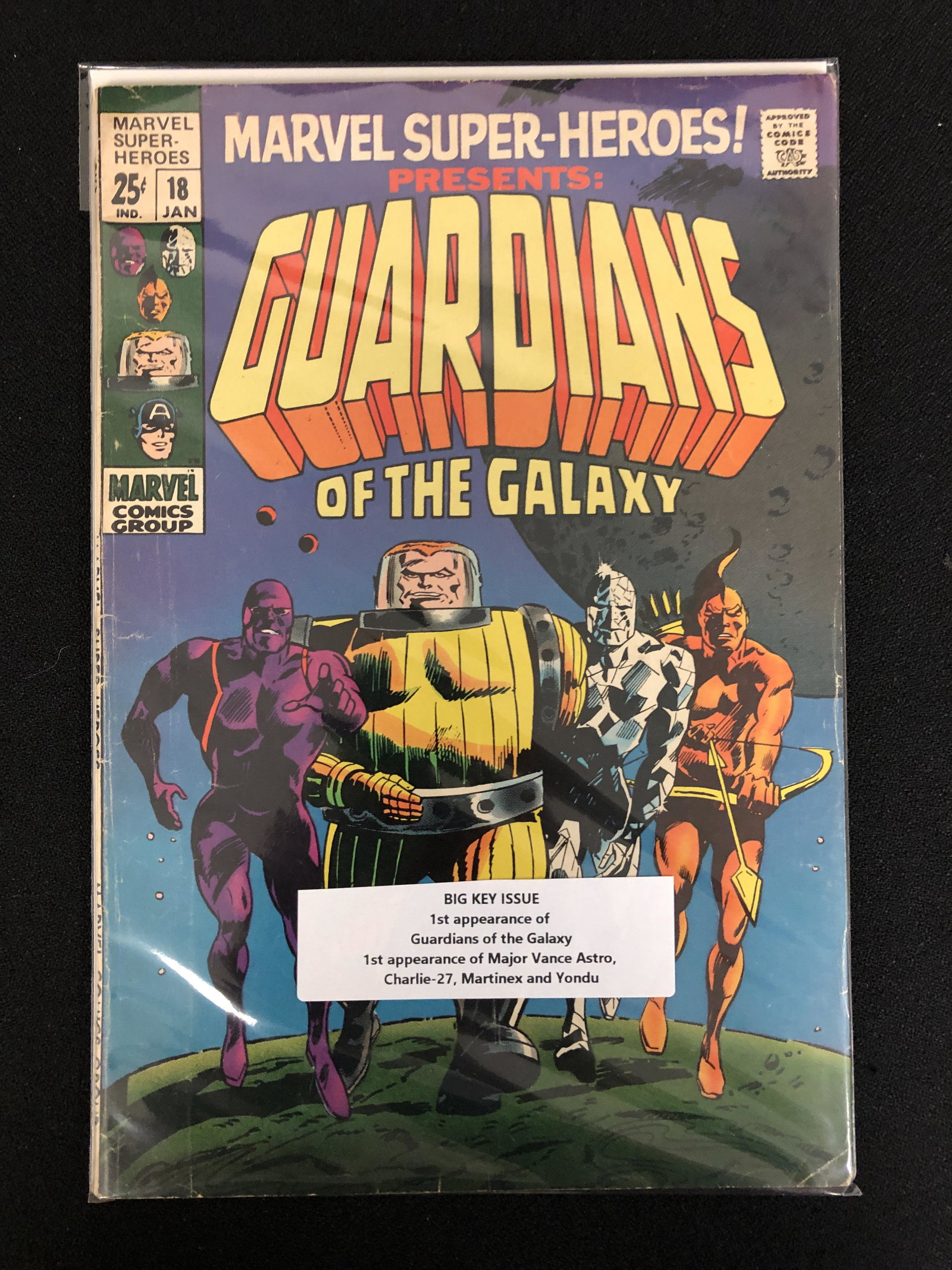 MAVEL COMICS MARVEL SUPER HEROES GUARDIANS OF THE GALAXY #18 (FIRST APPEARANCE OF GUARDIANS OF THE G (1 of 1)