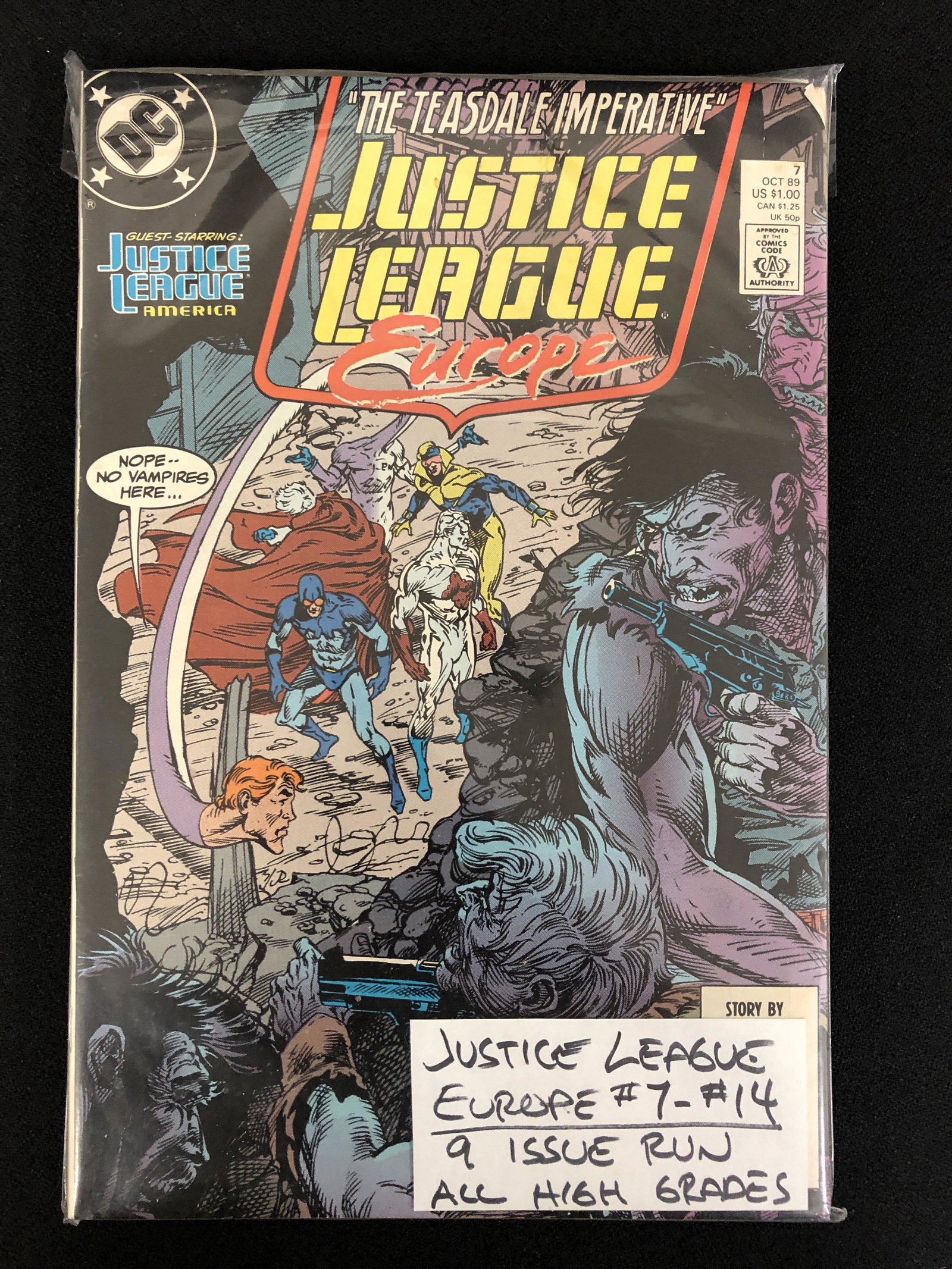 DC COMICS JUSTICE LEAGUE EUROPE #7-14 ALL HIGH GRADES 9 ISSUE RUN (1 of 1)