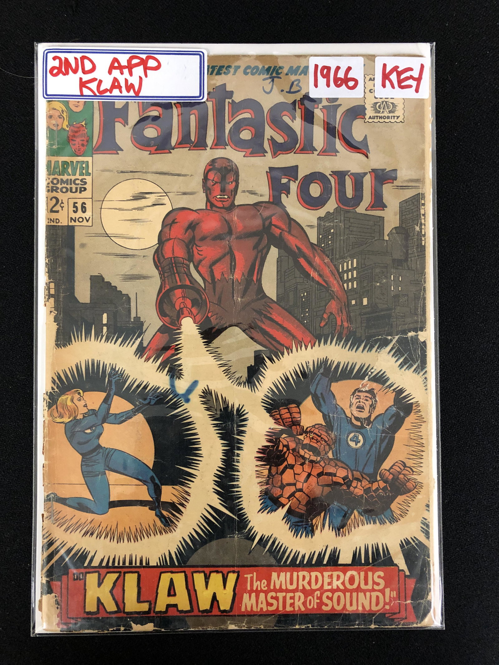 MARVEL COMCIS FANTASTIC FOUR #56 (2ND APPEARANCE KLAW) (1 of 1)